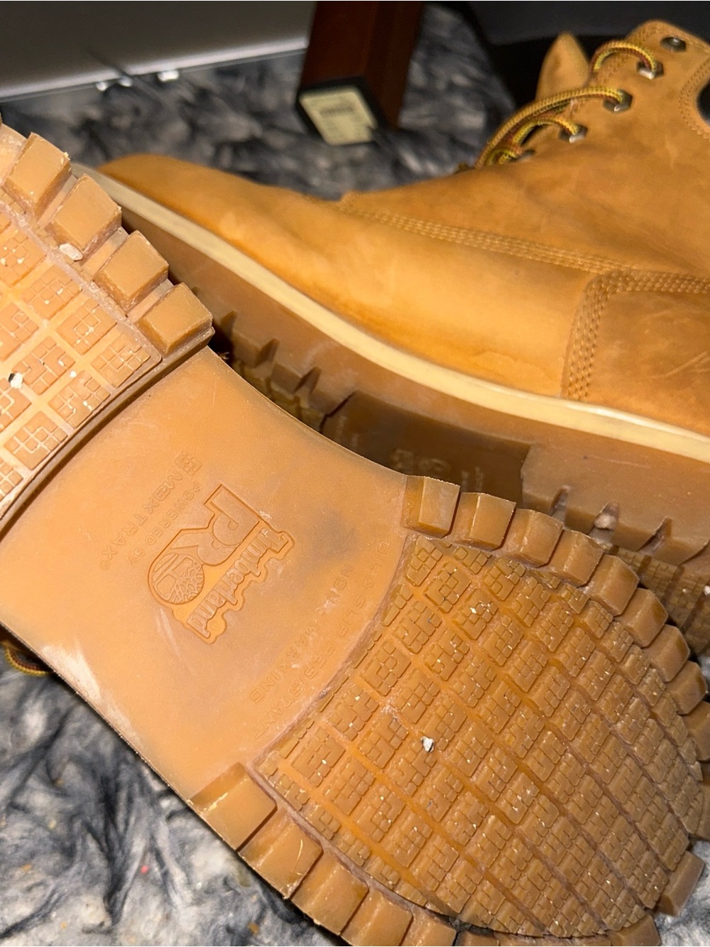 Timberland Wheat/Nubuck Work Boots - Picture 4 of 4